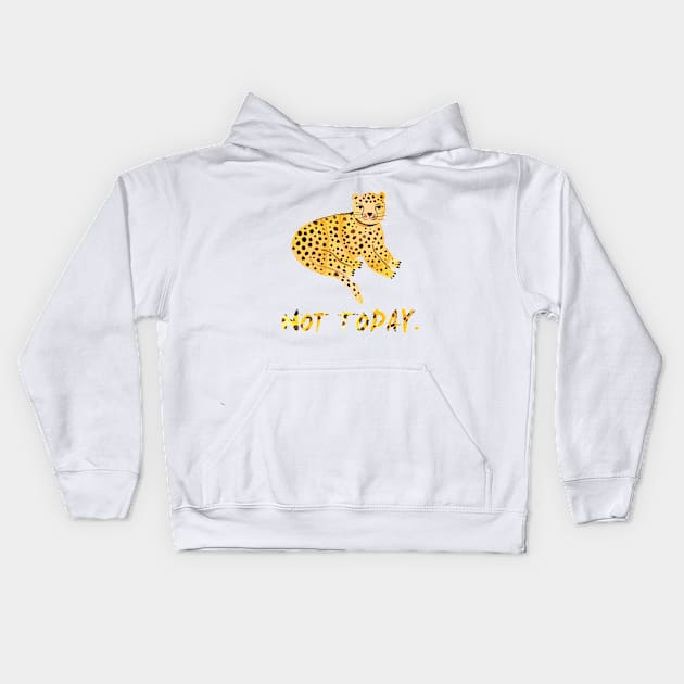 Tiger - Big cat - Not today - dots Kids Hoodie by ninoladesign